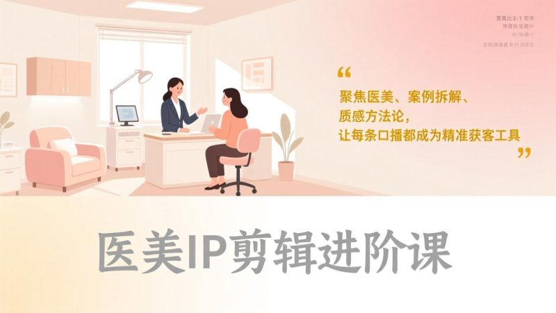 医美IP剪辑进阶课-技研社