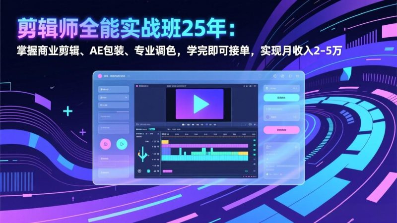剪辑师全能实战班25年-技研社
