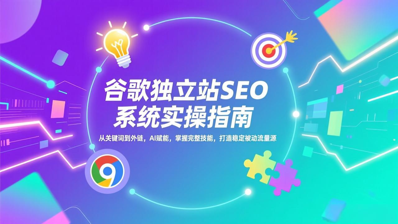 谷歌独立站SEO系统实操(更新):从关键词到外链,AI赋能,掌握完整技能,打造稳定被动流量源 谷歌独立站SEO系统实操(更新):从关键词到外链,AI赋能,掌握完整技能,打造稳定被动流量源