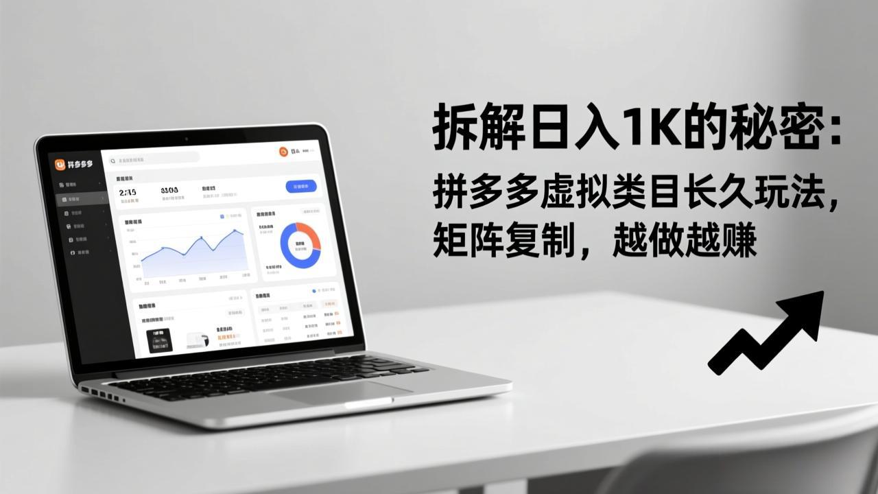 拆解日入 1K 的秘密:拼多多虚拟类目长久玩法,矩阵复制,越做越赚 拆解日入 1K 的秘密:拼多多虚拟类目长久玩法,矩阵复制,越做越赚