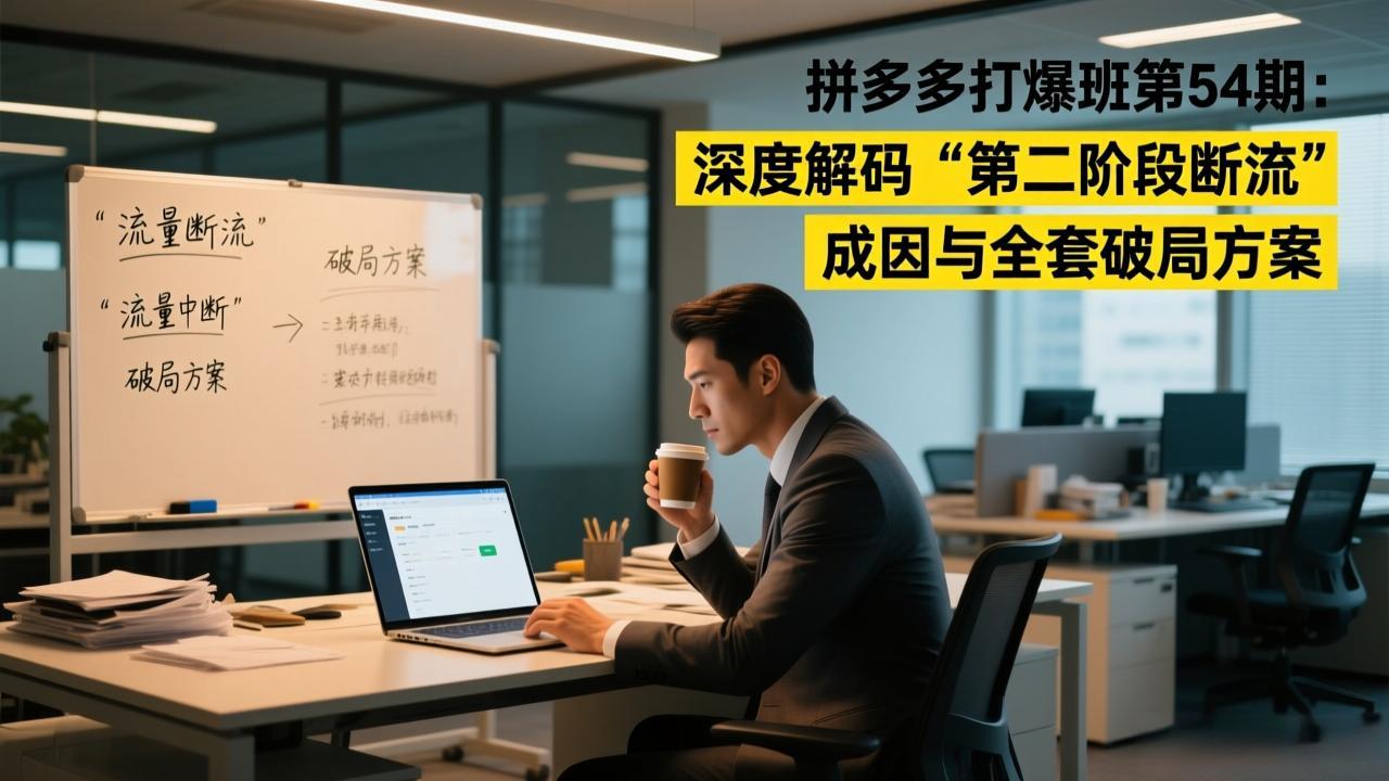 拼多多打爆班第54期:深度解码“第二阶段断流”成因与全套破局方案 拼多多打爆班第54期:深度解码“第二阶段断流”成因与全套破局方案