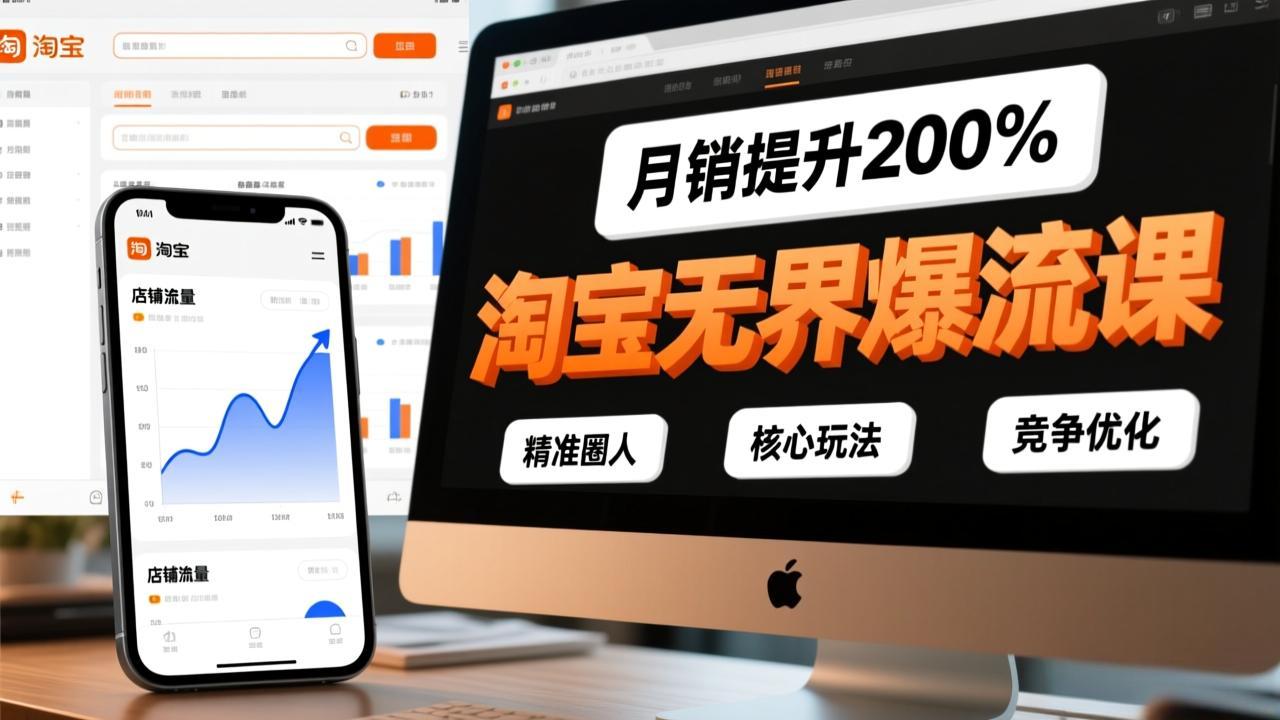 淘宝无界爆流课,精准圈人、核心玩法、竞争优化,快速引爆店铺流量,月销提升200% 淘宝无界爆流课,精准圈人、核心玩法、竞争优化,快速引爆店铺流量,月销提升200%