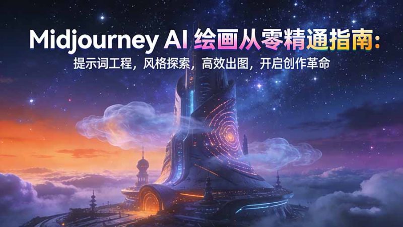 Midjourney AI绘画从零精通指南:提示词工程,风格探索,高效出图,开启创作革命 - 技研社-技研社