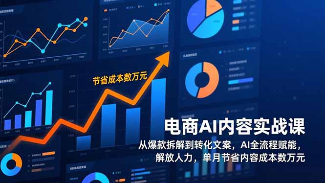 电商AI内容实战课:从爆款拆解到转化文案,AI全流程赋能-技研社