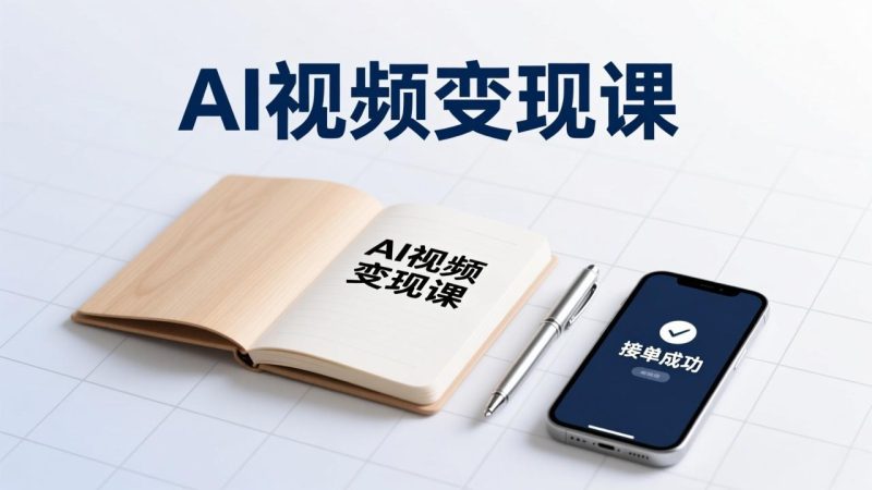 AI视频变现课:学完即可创作短片,接商单-技研社