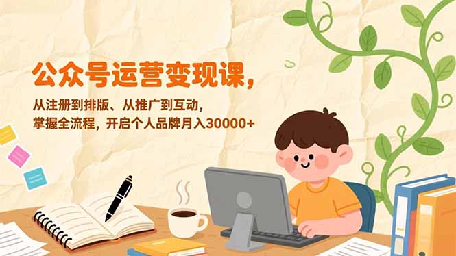 想搞公众号运营变现课?这份运营研习资料把路铺好了-技研社