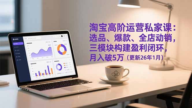 淘宝高阶运营私家课:选品、爆款、全店动销,三模块构建盈利闭环,月入破5万(更新26年1月) 淘宝高阶运营私家课:选品、爆款、全店动销,三模块构建盈利闭环,月入破5万(更新26年1月)