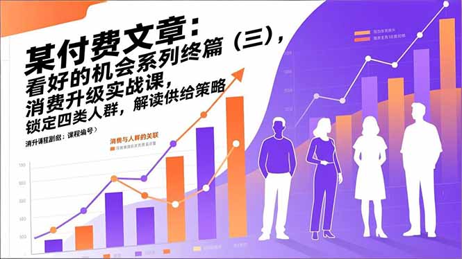 某付费文章:看好的机会系列终篇(三),消费升级实战课,锁定四类人群,解读供给策略 某付费文章:看好的机会系列终篇(三),消费升级实战课,锁定四类人群,解读供给策略