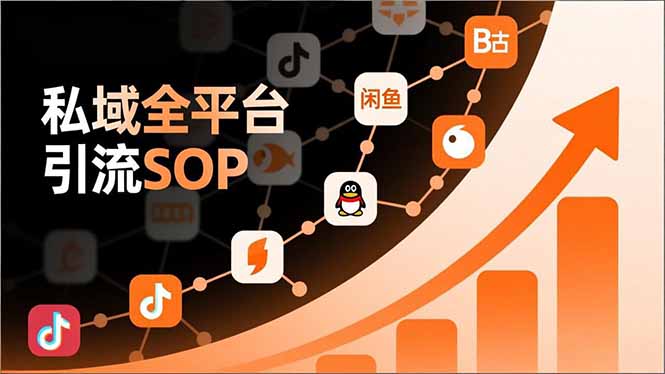 私域全平台引流SOP，抖音/快手/小红书/微信/QQ/B站/闲鱼等，技术合集，高效转化公域流量 - 技研社-技研社