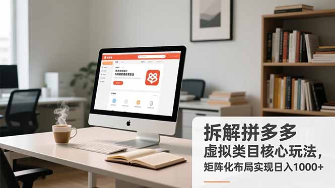 拆解拼多多虚拟类目核心玩法，矩阵化布局实现日入1000+ - 技研社-技研社