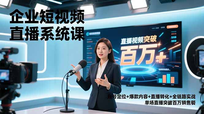 企业短视频直播系统课-技研社