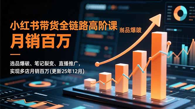 小红书带货全链路高阶课-技研社