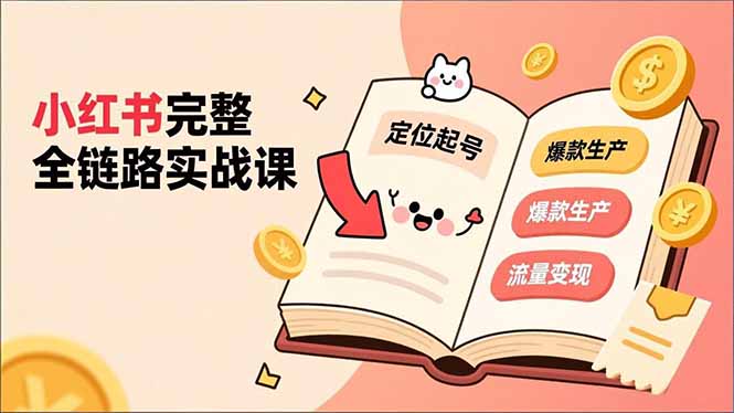 小红书完整全链路实战课-技研社