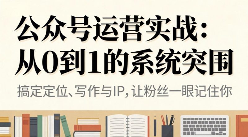 公众号运营实战:从0到1的系统突围 - 技研社-技研社