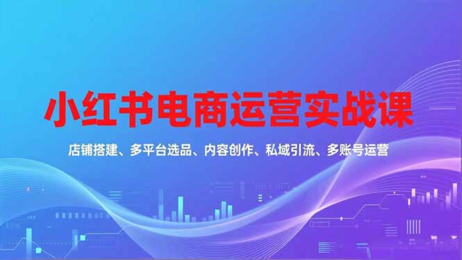 小红书电商运营实战课-技研社