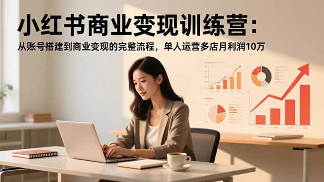 小红书商业变现训练营:从账号搭建到商业变现的完整流程,单人运营多店月利润10万 小红书商业变现训练营:从账号搭建到商业变现的完整流程,单人运营多店月利润10万