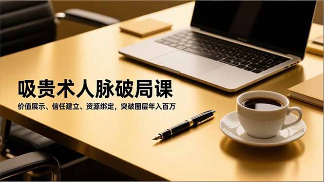 想搞吸贵术人脉破局课?这份精品资源资料把路铺好了-技研社
