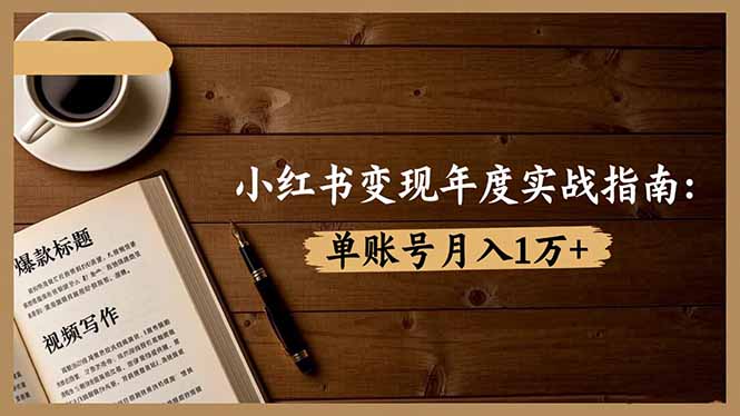 小红书变现年度实战指南:7大变现方式/爆款标题/视频写作,单账号月入1万+ 小红书变现年度实战指南:7大变现方式/爆款标题/视频写作,单账号月入1万+