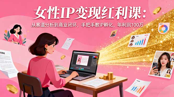 女性IP变现红利课:从赛道分析到商业闭环,手把手教IP孵化,年利润100万 女性IP变现红利课:从赛道分析到商业闭环,手把手教IP孵化,年利润100万