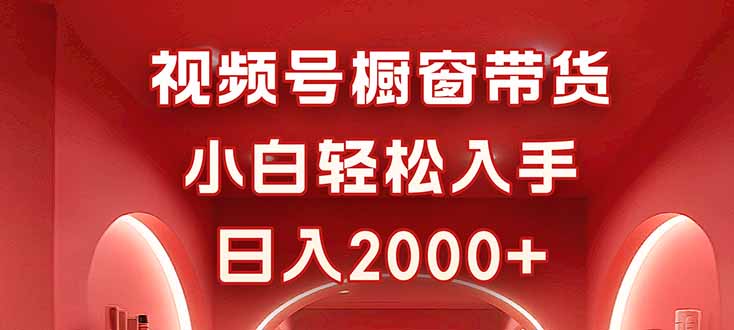 视频号橱窗带货，小白轻松入手，日入2000+ - 技研社-技研社