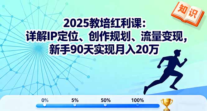 2025教培红利课:详解IP定位、创作规划、流量变现,新手90天实现月入20万 2025教培红利课:详解IP定位、创作规划、流量变现,新手90天实现月入20万