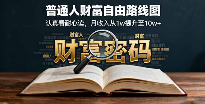 某付费文：普通人财富自由路线图，认真看耐心读，月收入从1w提升至10w+ - 技研社-技研社