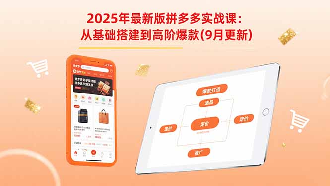 2025年最新版拼多多实战课:从基础搭建到高阶爆款(9月更新) 2025年最新版拼多多实战课:从基础搭建到高阶爆款(9月更新)