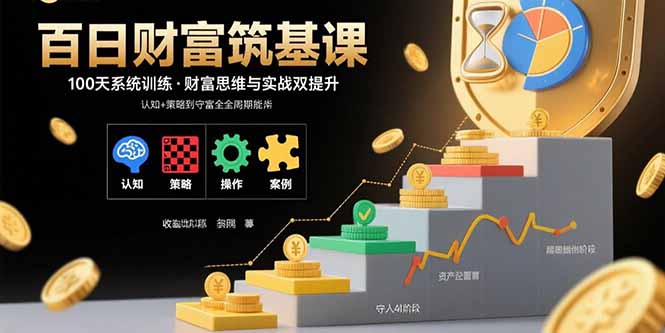 百日财富筑基课:认知+策略+实操+案例拆解 实现从创富到守富全周期能力 百日财富筑基课:认知+策略+实操+案例拆解 实现从创富到守富全周期能力