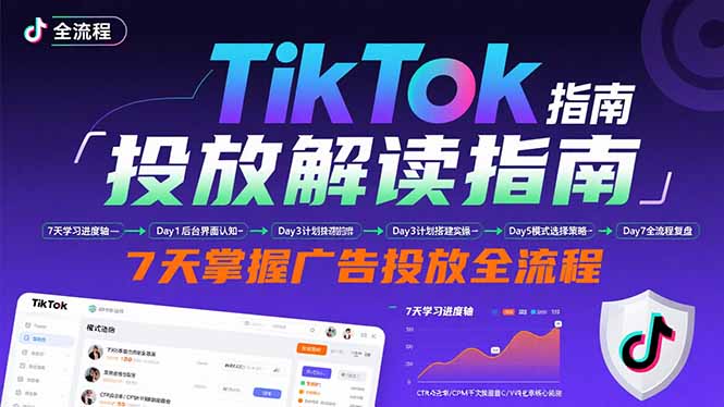 TikTok投放解读指南:后台操作/计划建立/模式选择,7天掌握广告投放全流程 TikTok投放解读指南:后台操作/计划建立/模式选择,7天掌握广告投放全流程
