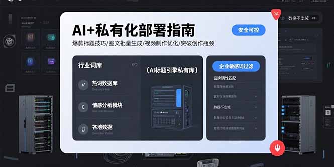 AI+私有化部署指南 爆款标题技巧/图文批量生成/视频制作优化/突破创作瓶颈 AI+私有化部署指南 爆款标题技巧/图文批量生成/视频制作优化/突破创作瓶颈