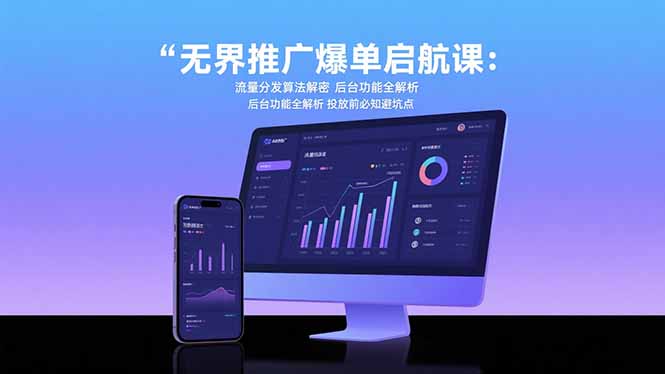 无界推广爆单启航课:流量分发算法解密 后台功能全解析 投放前必知避坑点 无界推广爆单启航课:流量分发算法解密 后台功能全解析 投放前必知避坑点