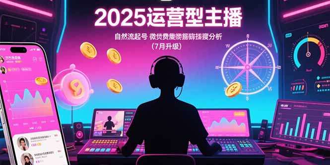 2025运营型主播:自然流起号,微付费投放技巧,罗盘数据深度解析(7月更新) 2025运营型主播:自然流起号,微付费投放技巧,罗盘数据深度解析(7月更新)