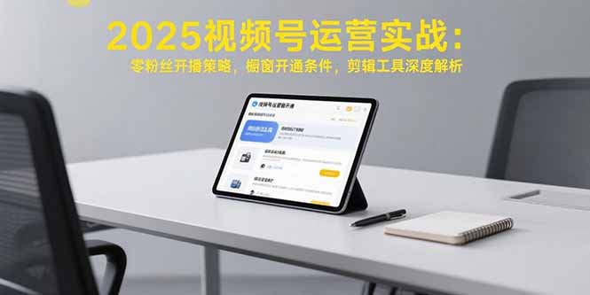 2025视频号运营实战:零粉丝开播策略,橱窗开通条件,剪辑工具深度解析 2025视频号运营实战:零粉丝开播策略,橱窗开通条件,剪辑工具深度解析