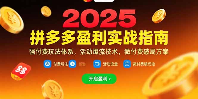 拼多多盈利实战指南,强付费玩法,活动爆流技术,微付费破局方案(更新7月) 拼多多盈利实战指南,强付费玩法,活动爆流技术,微付费破局方案(更新7月)