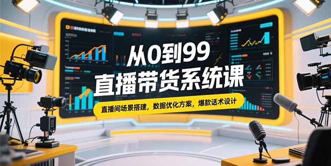 从0到99直播带货系统课-技研社