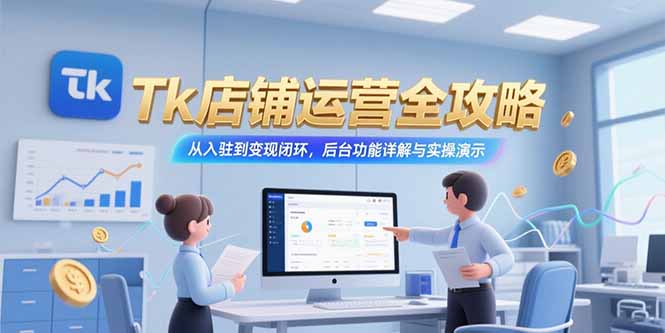 Tk店铺运营全攻略,从入驻到变现闭环,后台功能详解与实操演示 Tk店铺运营全攻略,从入驻到变现闭环,后台功能详解与实操演示