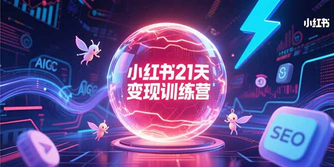 小红书21天变现训练营,AIGC工具高效应用,SEO优化核心技巧 小红书21天变现训练营,AIGC工具高效应用,SEO优化核心技巧