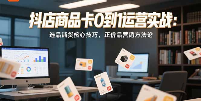 抖店商品卡0到1运营实战-技研社