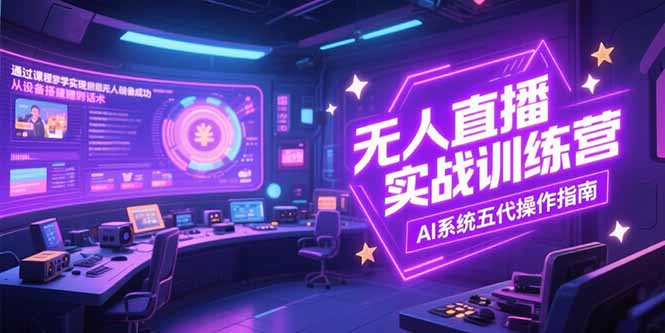 无人直播实操训练营-技研社
