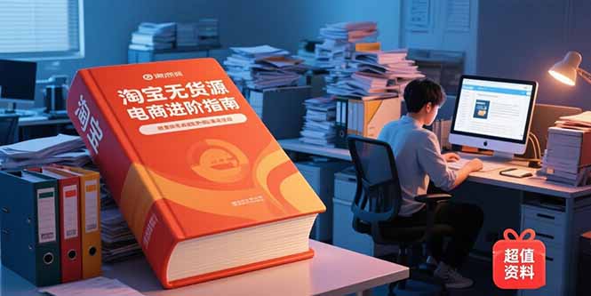淘宝无货源电商进阶指南,包含新人课、进阶课,配套资料,蓝海选品等 淘宝无货源电商进阶指南,包含新人课、进阶课,配套资料,蓝海选品等