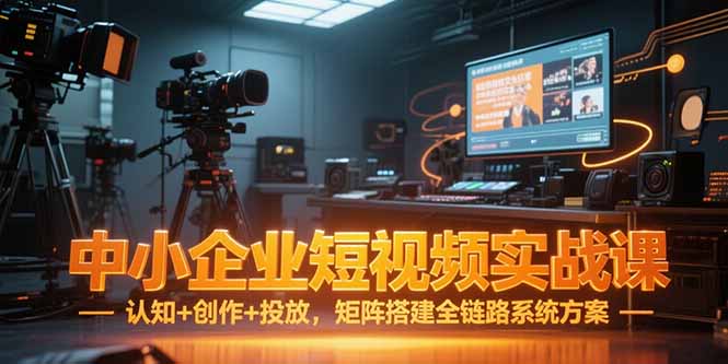 中小企业短视频实战课,认知+创作+投放,矩阵搭建全链路系统方案 中小企业短视频实战课,认知+创作+投放,矩阵搭建全链路系统方案