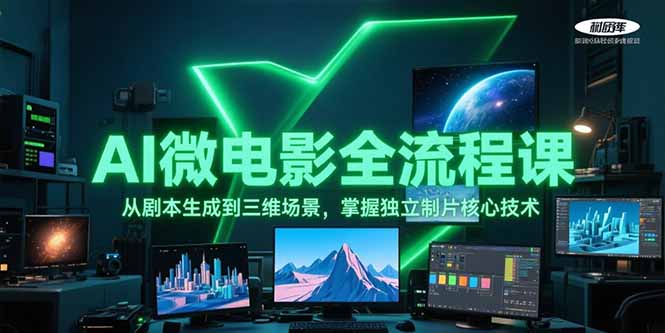 AI微电影全流程课，从剧本生成到三维场景，掌握独立制片核心技术 - 技研社-技研社
