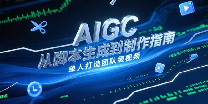 AIGC视频制作指南,从脚本生成到剪辑全流程,单人打造团队级视频 AIGC视频制作指南,从脚本生成到剪辑全流程,单人打造团队级视频