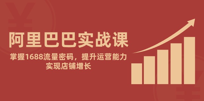 阿里巴巴实战课:掌握1688流量密码,提升运营能力,实现店铺增长 阿里巴巴实战课:掌握1688流量密码,提升运营能力,实现店铺增长