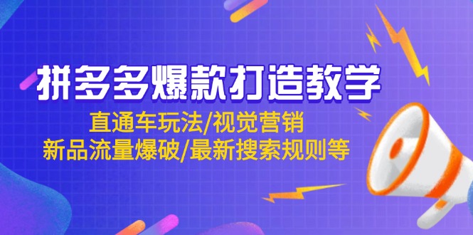 拼多多爆款打造教学:直通车玩法/视觉营销/新品流量爆破/最新搜索规则等 拼多多爆款打造教学:直通车玩法/视觉营销/新品流量爆破/最新搜索规则等