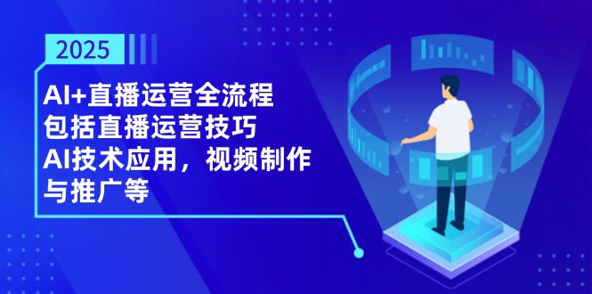 2025AI+直播运营全流程:包括直播运营技巧,AI技术应用-技研社