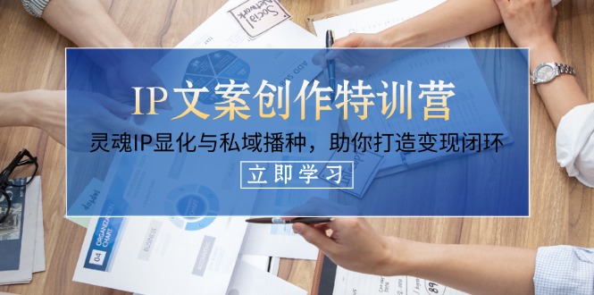 IP文案创作特训营,灵魂IP显化与私域播种,助你打造变现闭环(14节课) IP文案创作特训营,灵魂IP显化与私域播种,助你打造变现闭环(14节课)