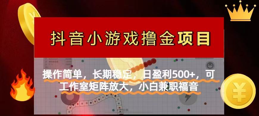【抖音小游戏发行人计划项目】操作简单,长期稳定,日盈利500+,可工作... 【抖音小游戏发行人计划项目】操作简单,长期稳定,日盈利500+,可工作...