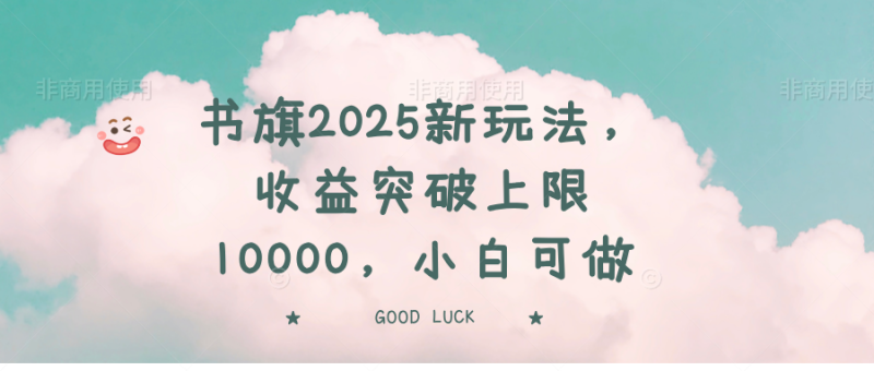 书旗2025新玩法,收益突破上限10000,小白可做 - 技研社-技研社