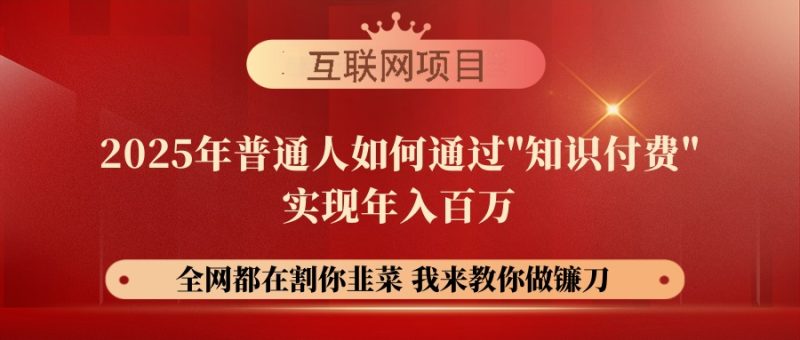 【网创项目终点站-镰刀训练营超级IP合伙人】25年普通人如何通过“知识… - 技研社-技研社